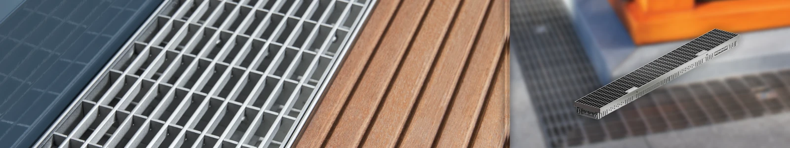 ACO Glassline eindplaat verzinkt staal